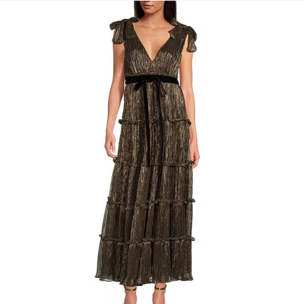 Metallic maxi dress